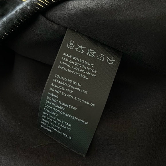 Bardot Ariela Metallic Mini Dress in Lurex Leo - Picture 8 of 11